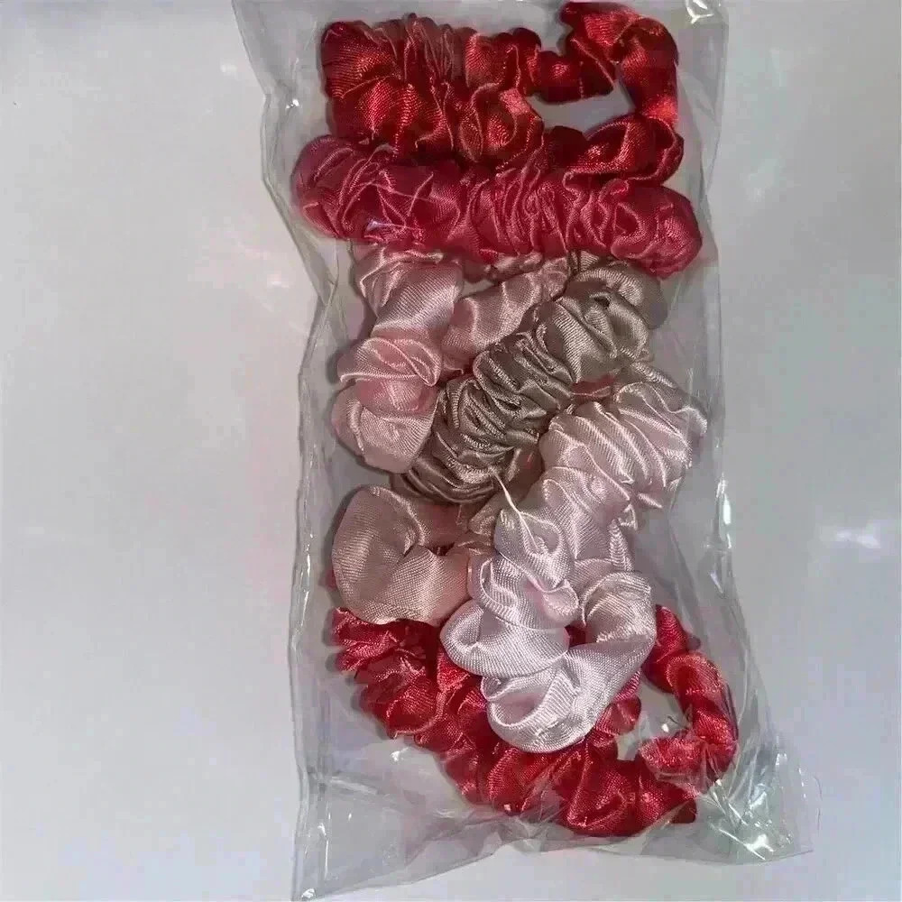 B1G1 Satin Hair Scrunchies 8 Pack Assorted Colors